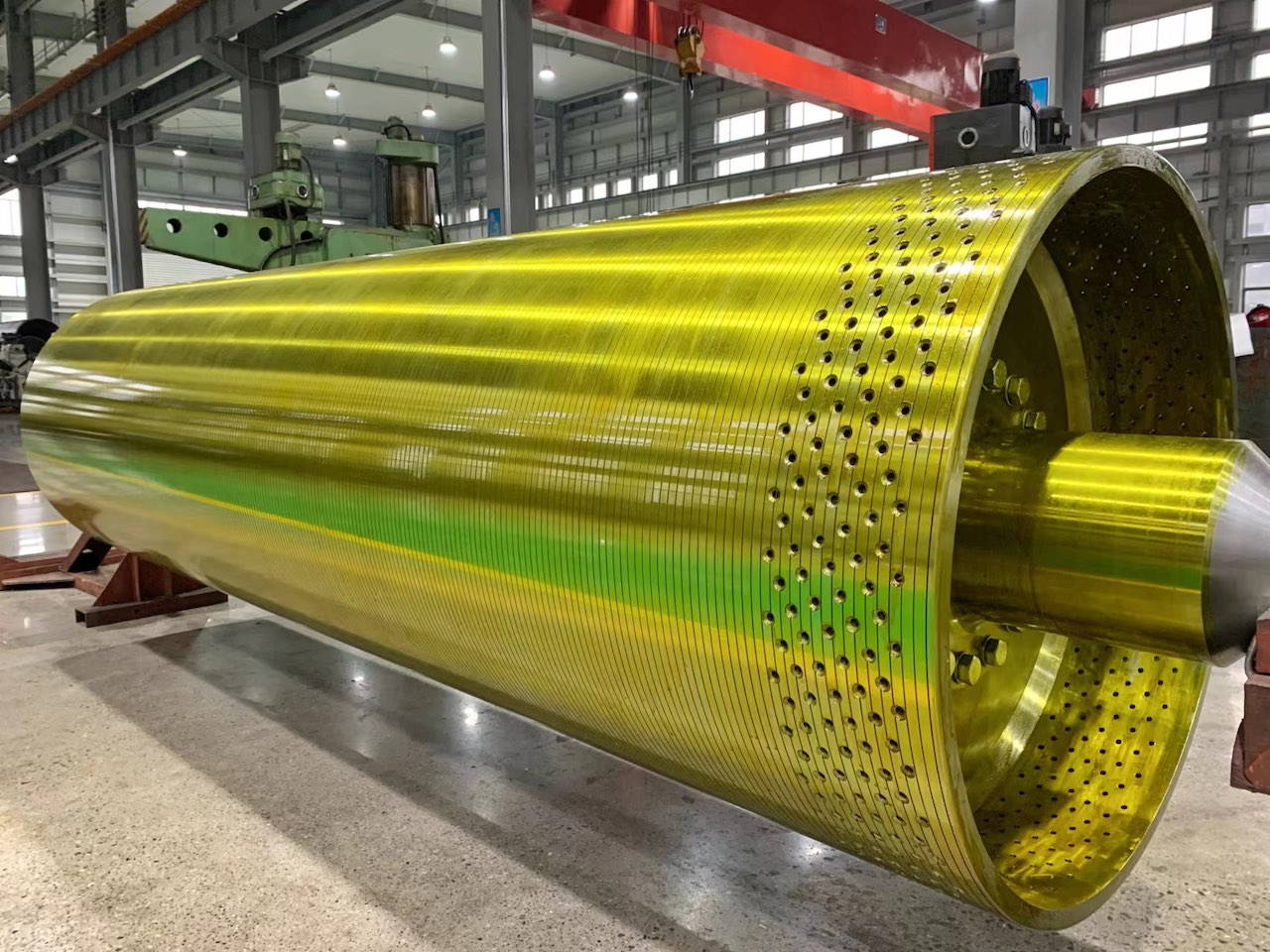 Spulentrommel für Seidenpapiermaschine