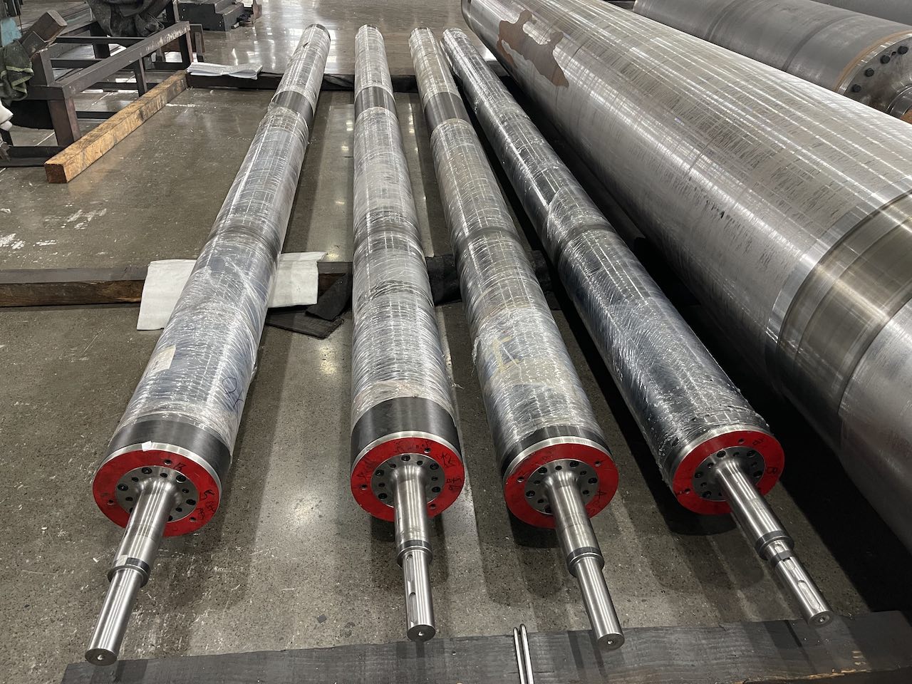 Línea de producción de rollos de película de fibra de carbono