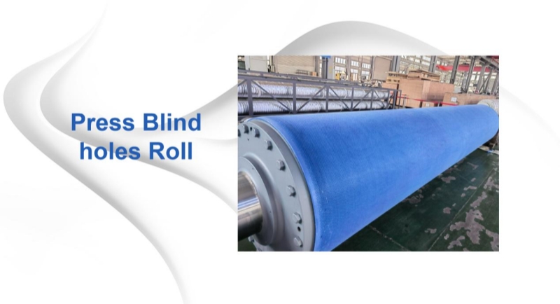 Blind Holes Press Roll For Press Section